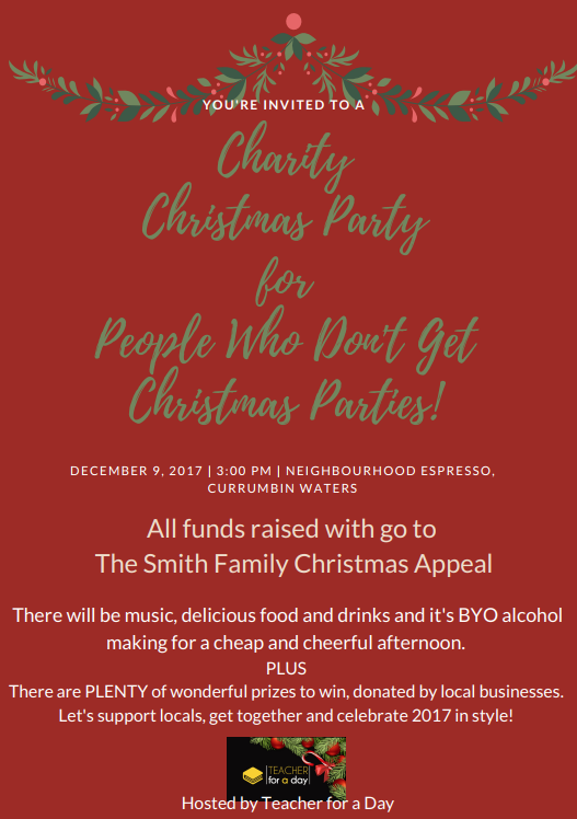 Charity Christmas Party for People Who Don't Get Christmas Parties