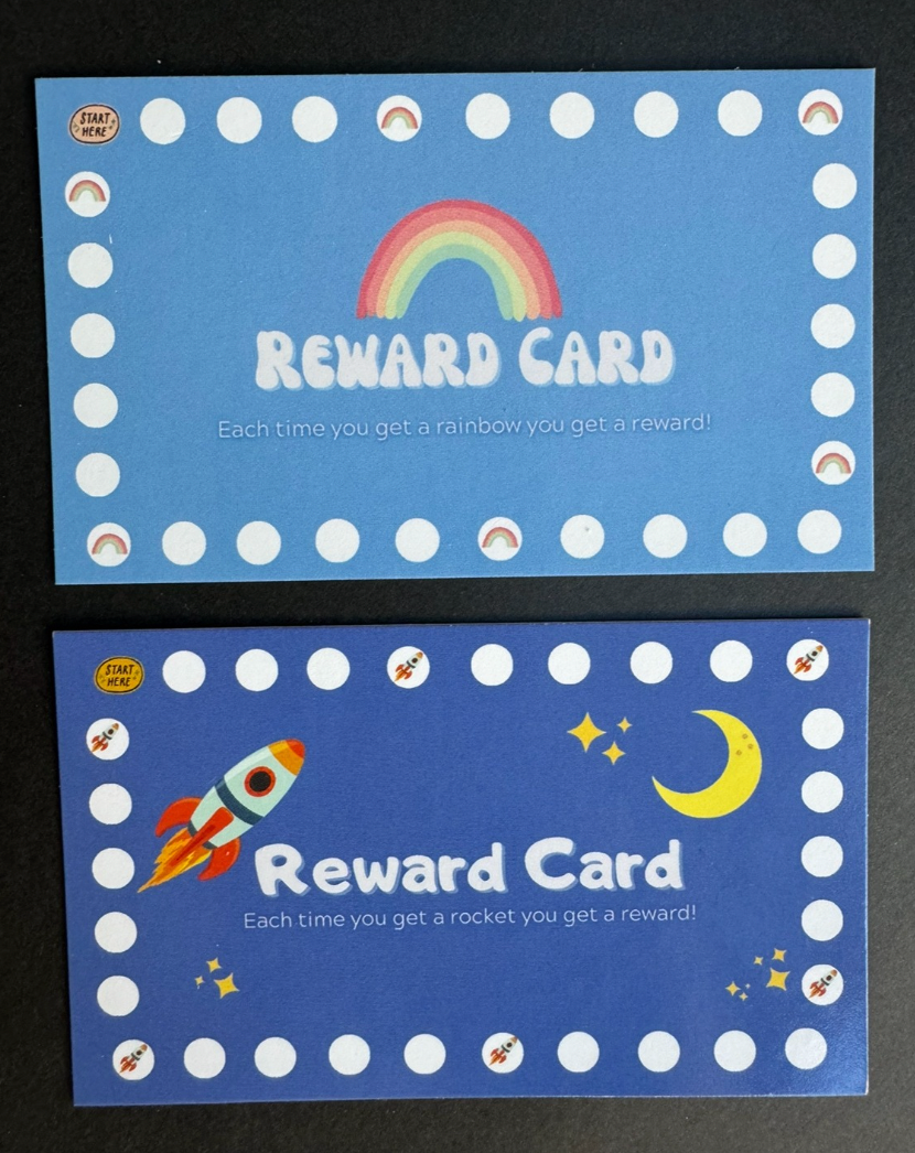 Rocket/Rainbow Reward Cards
